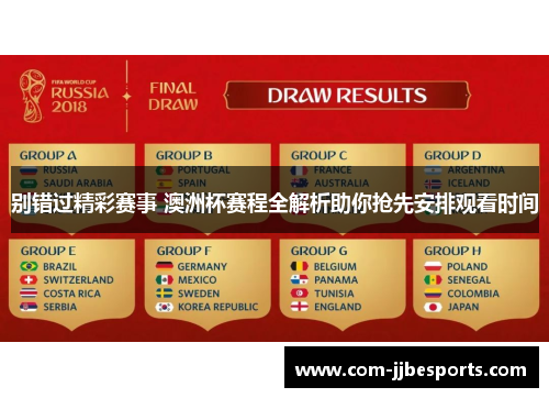 别错过精彩赛事 澳洲杯赛程全解析助你抢先安排观看时间